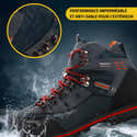Chaussures De Randonnée Homme Imperméables - Montagne, Antidérapantes, Légères | Semelle Profilée, Membrane Coupe-vent - 9